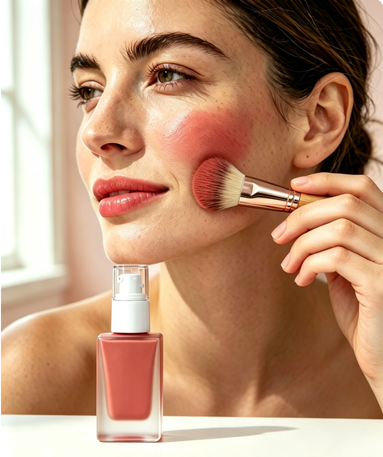 Buildable Liquid Blush, Lightweight Daily Makeup
