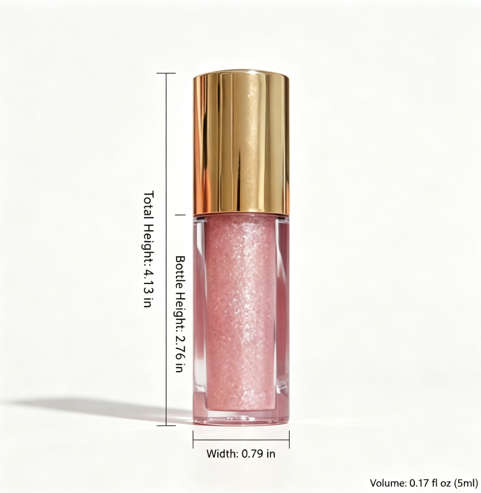 Shimmer Glitter Lip Gloss, Long Lasting Sparkly Moisturizing Lip Makeup